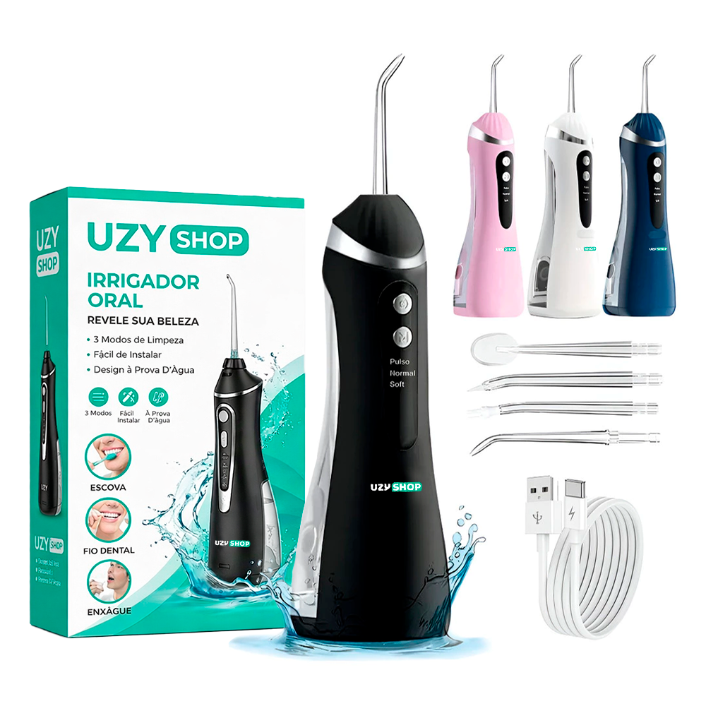 Irrigador Oral Limpeza Bucal Portátil 3 Modos 140psi 200mL 4