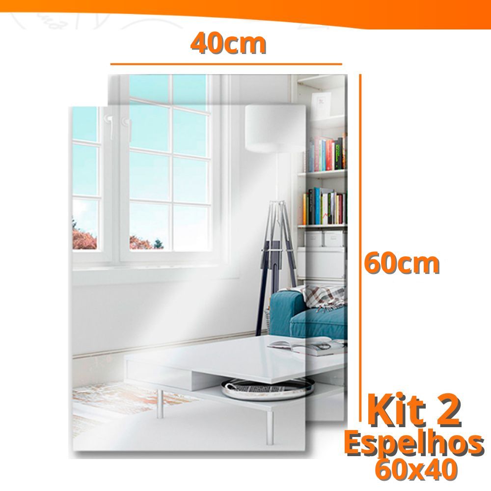Espelhos Adesivos Acrílico Oval e Retangular Diversos Tamanhos – Decoração Moderna e Versátil! - Uzy Shop