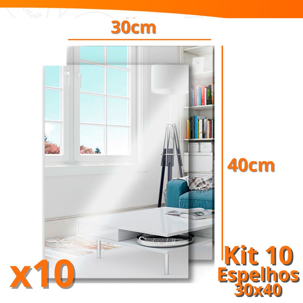 Espelhos Adesivos Acrílico Oval e Retangular Diversos Tamanhos – Decoração Moderna e Versátil!