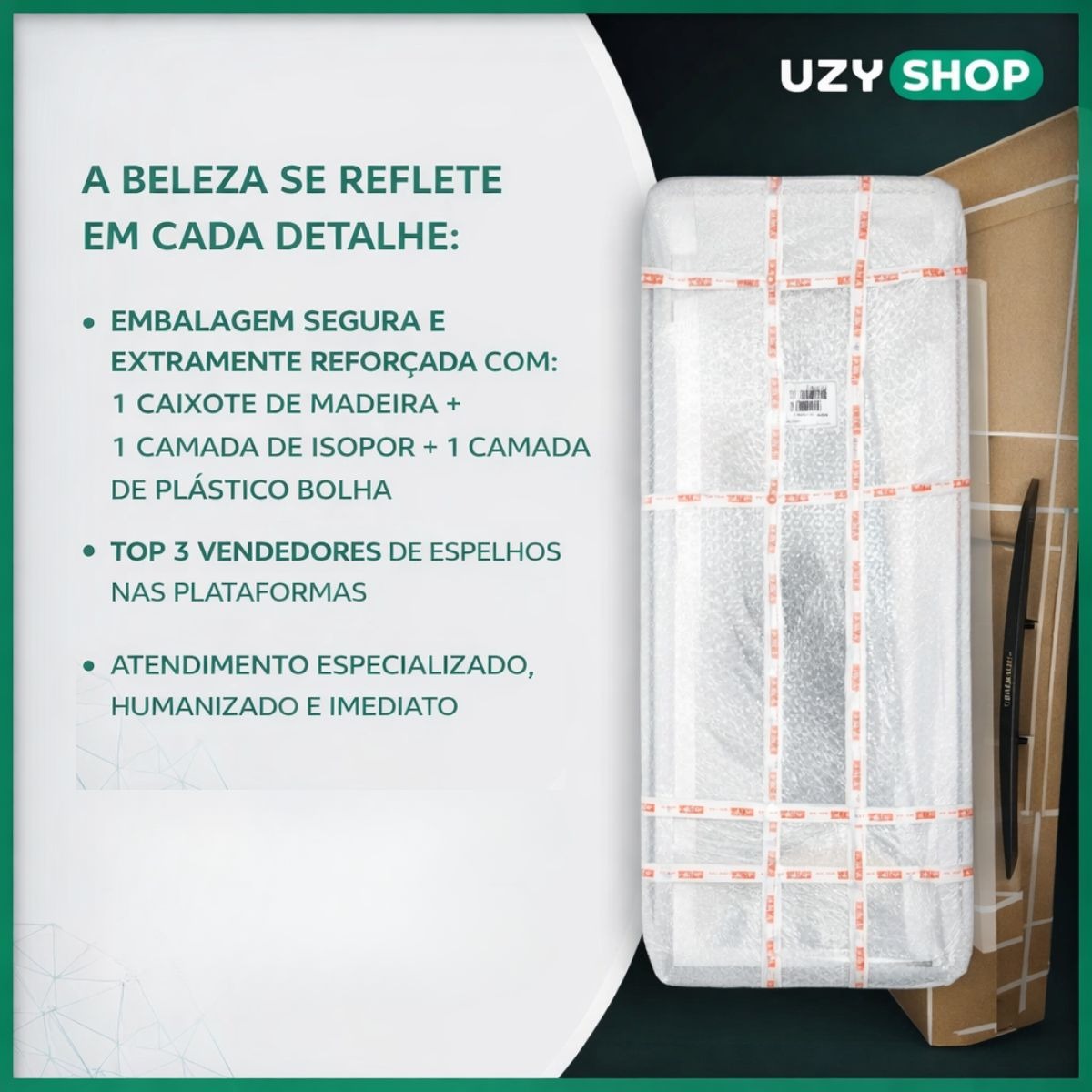 Espelho Corpo Inteiro 147x37 Cantos Arredondados Moldura Preta, Prata ou Dourado