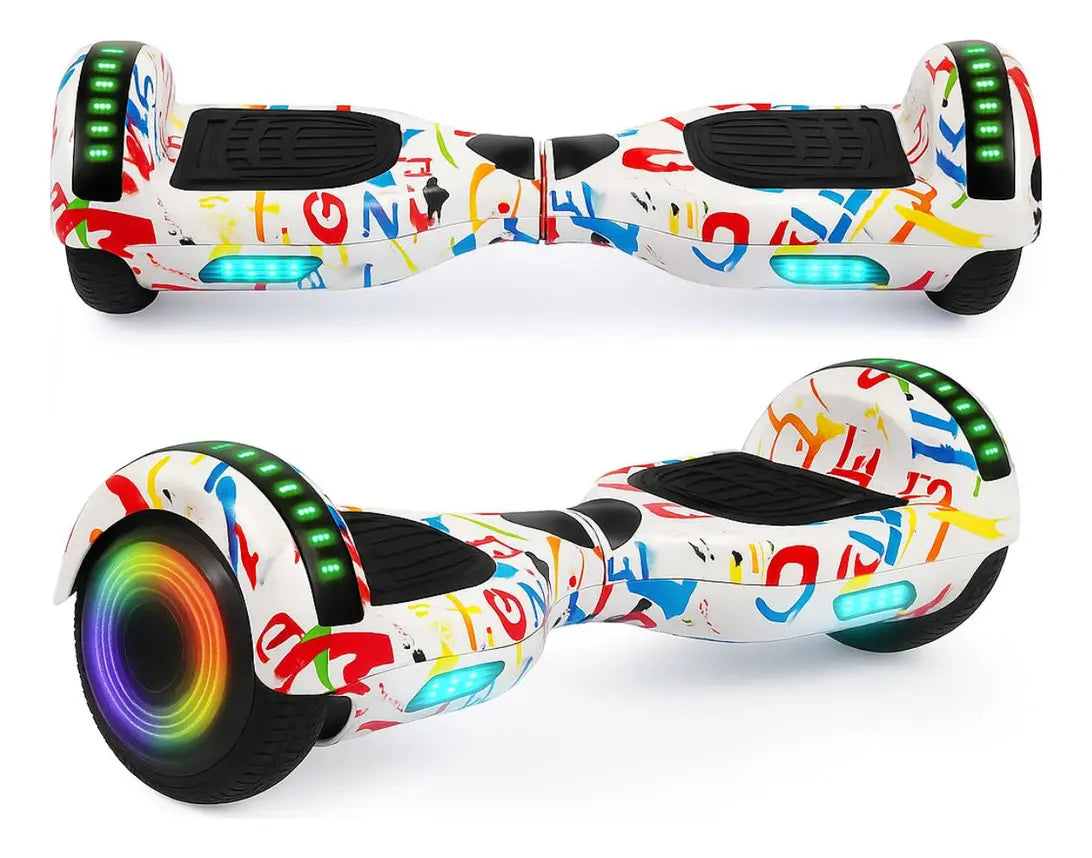 Hoverboard Infantil 6.5 Polegadas LED Bluetooth 600W Motor Duplo