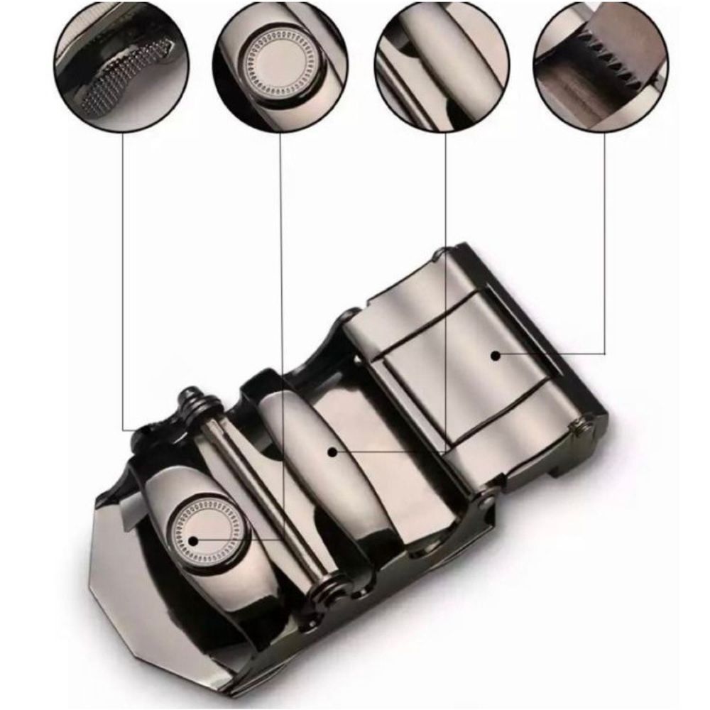 Kit com 3 Cintos Catraca Automática - Elegância e Versatilidade - Uzy Shop