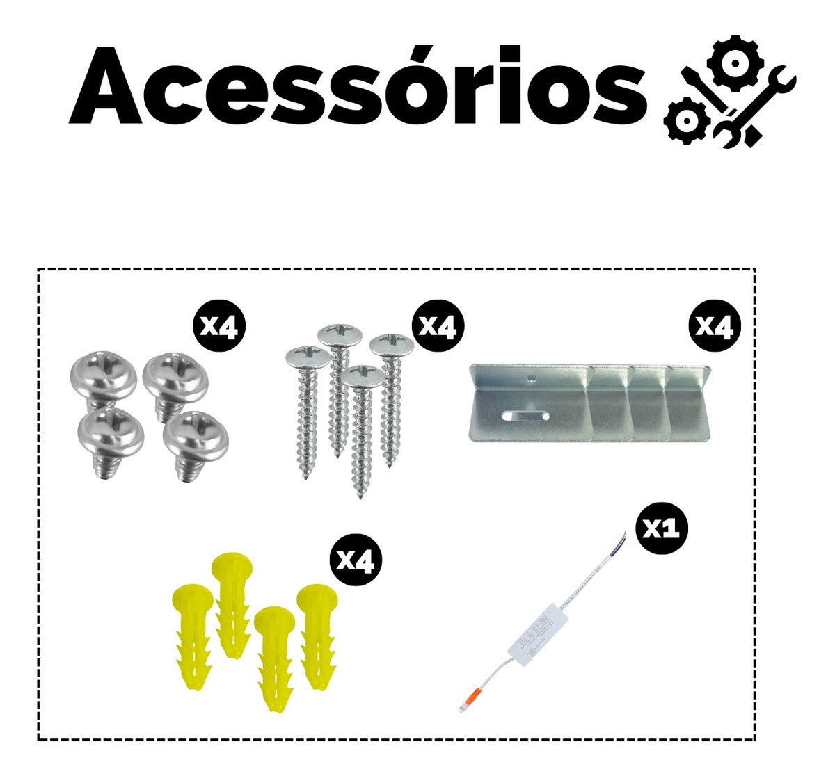 Painel Retangular Plafon 30x120 Sobrepor Luminária Br Neutro - Uzy Shop