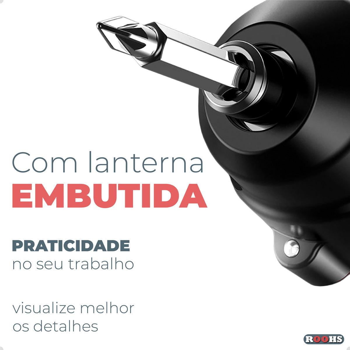 Mini Parafusadeira Furadeira Elétrica 2 Em 1 Maleta 45 Peças - Uzy Shop