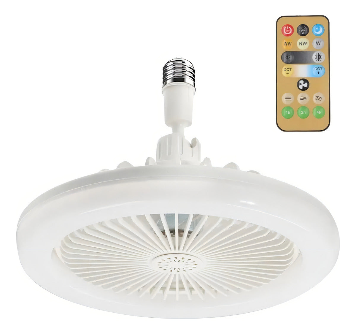 Ventilador De Teto Com Lâmpada Led Com Controle Remoto 3 Mod Diâmetro 230 Mm - Uzy Shop