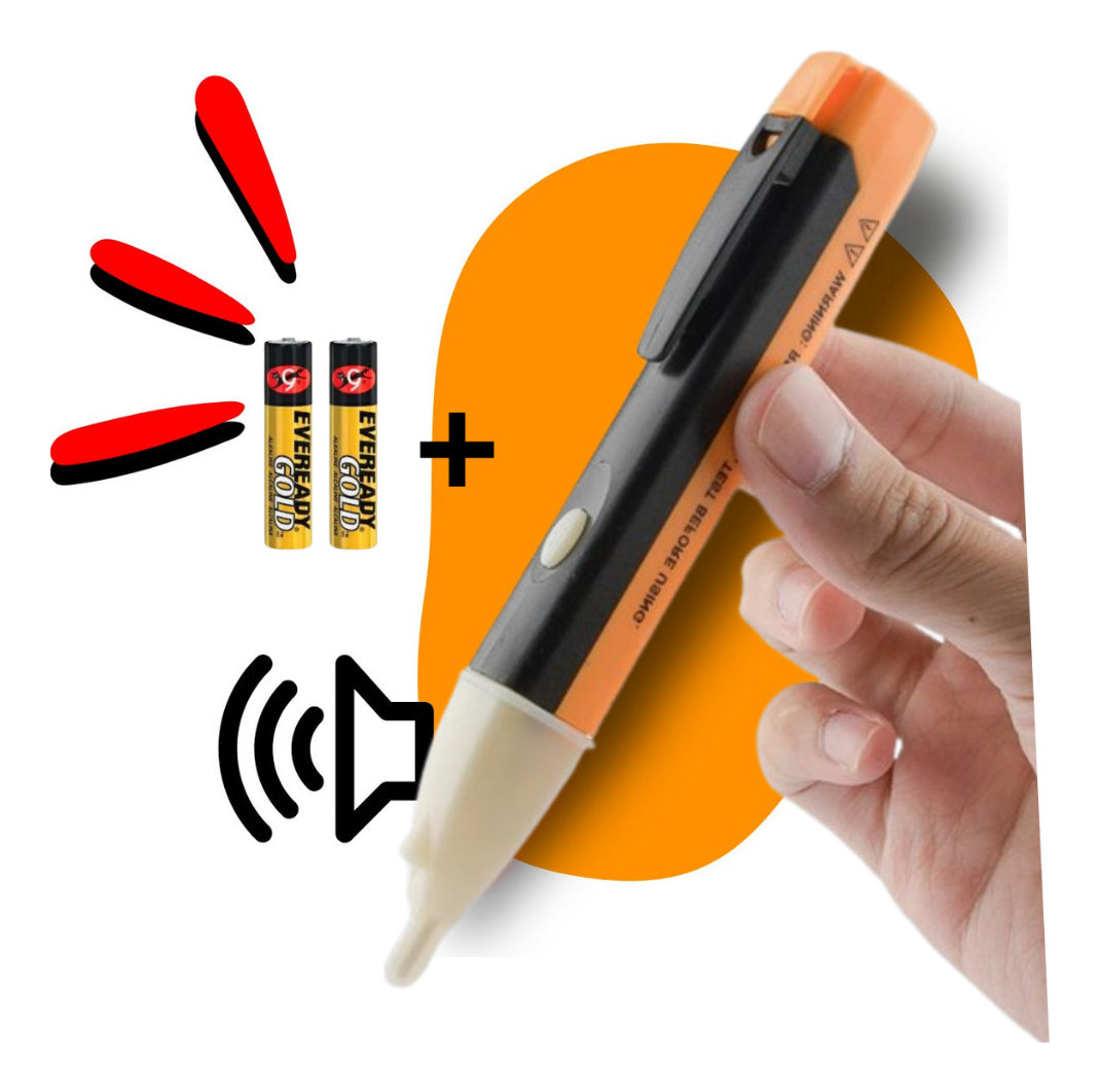 Caneta Teste Tensão 12-250v Elétrica Detectora Corrente Som