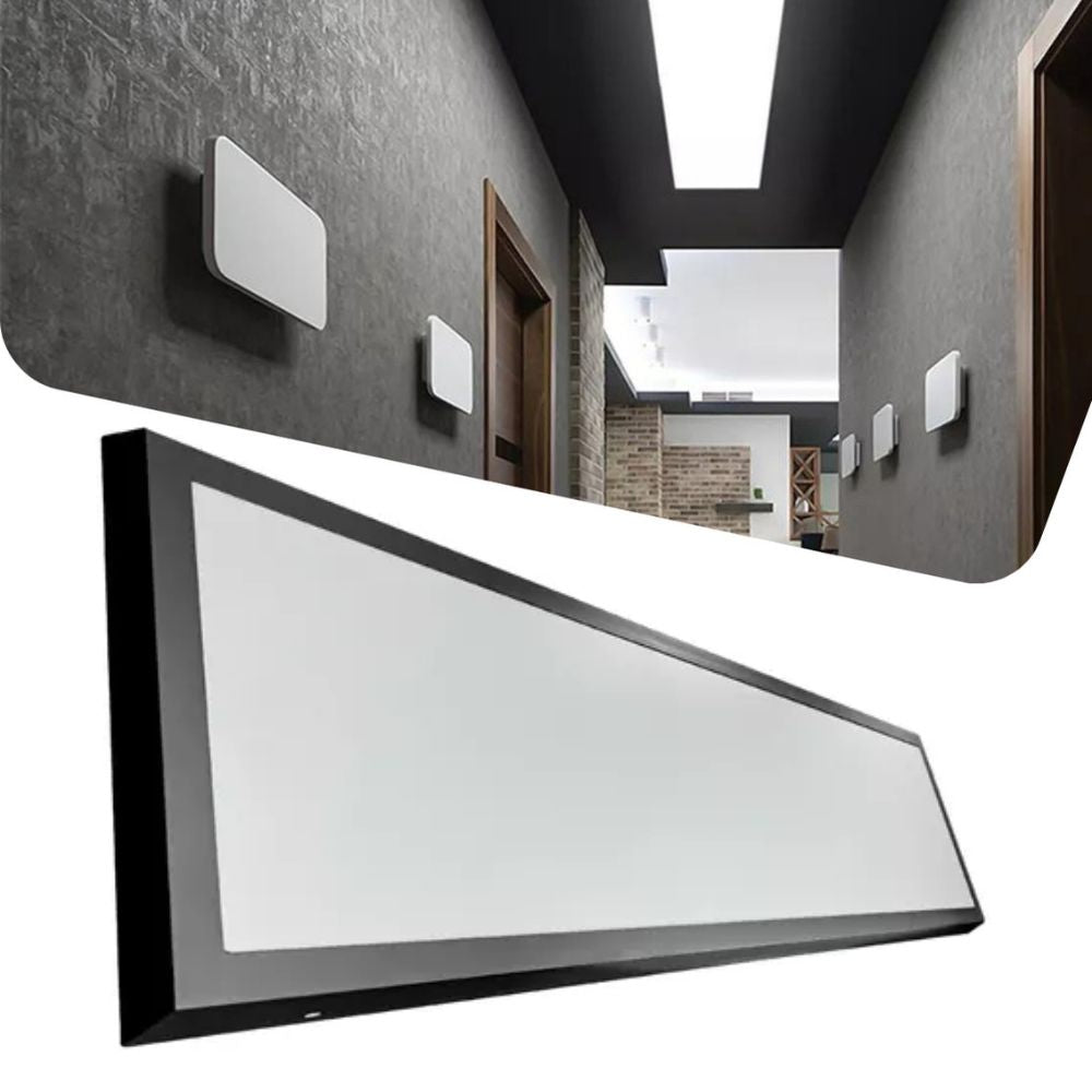 Painel Retangular Plafon 30x120 Sobrepor Luminária Br Neutro - Uzy Shop