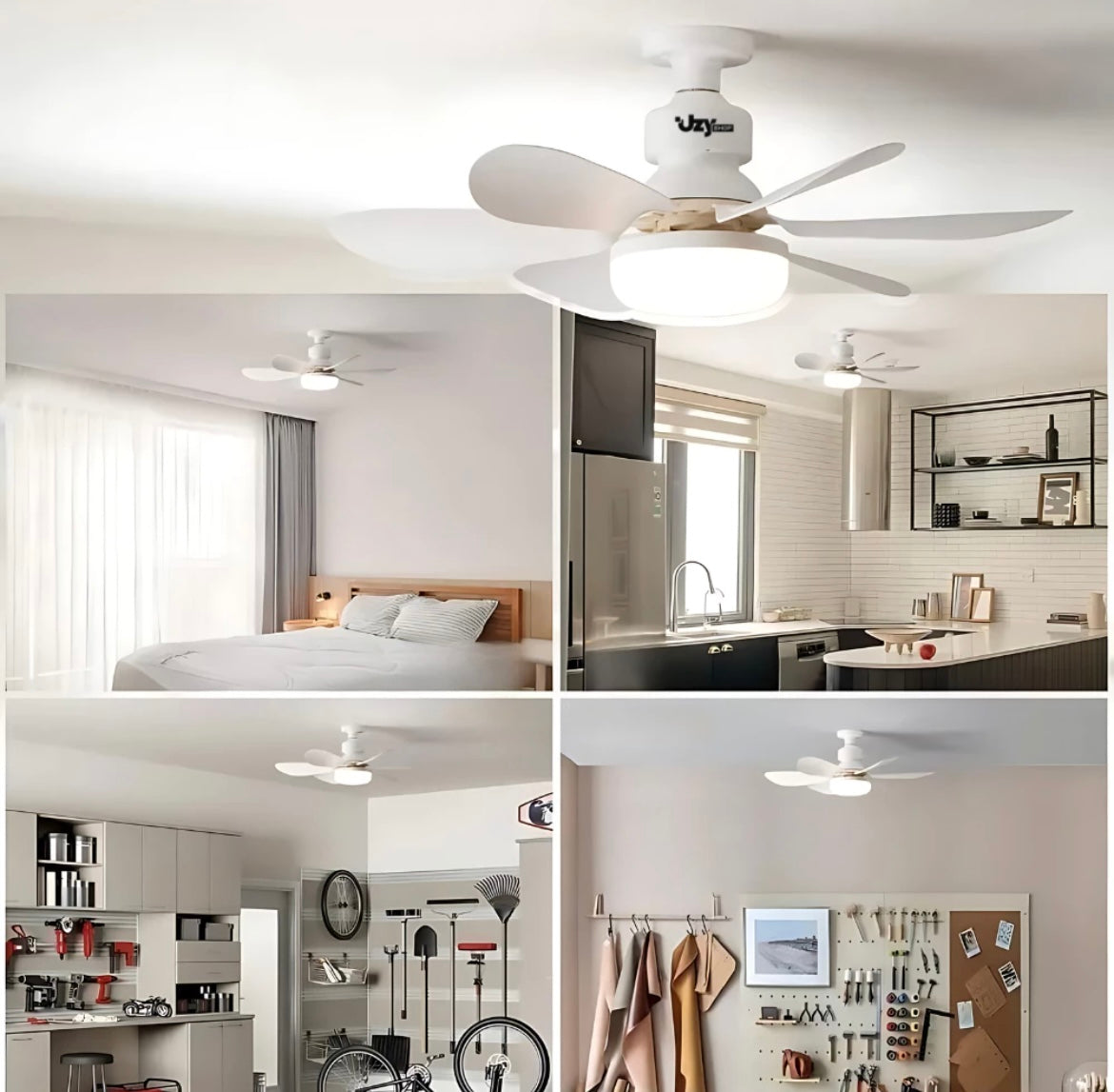 Ventilador de Teto LED 60W com Controle Remoto - Conforto e Estilo em Um Só! - Uzy Shop