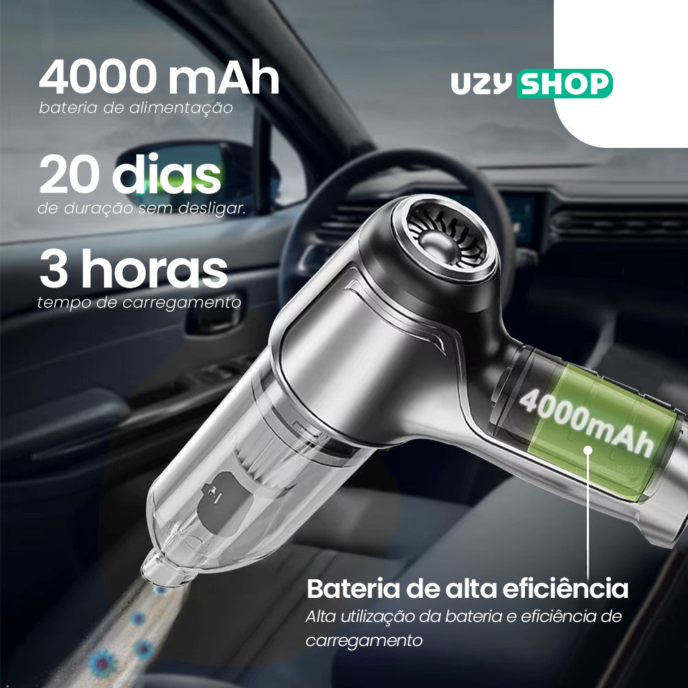 Mini Aspirador Soprador faz Vácuo 3 Em 1 Ar Portátil Usb Lin - Imagem 2