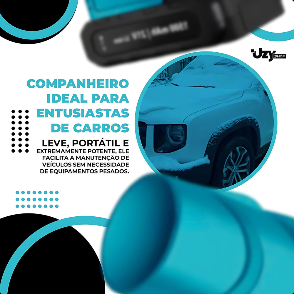 Soprador Turbo Portátil USB Recarregável 2 Baterias Bivolt Super Potente - Uzy Shop