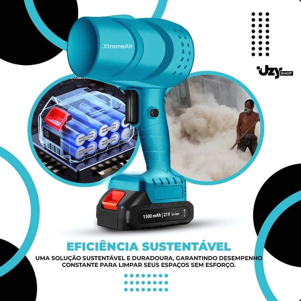 Soprador Turbo Portátil USB Recarregável 2 Baterias Bivolt Super Potente - Uzy Shop