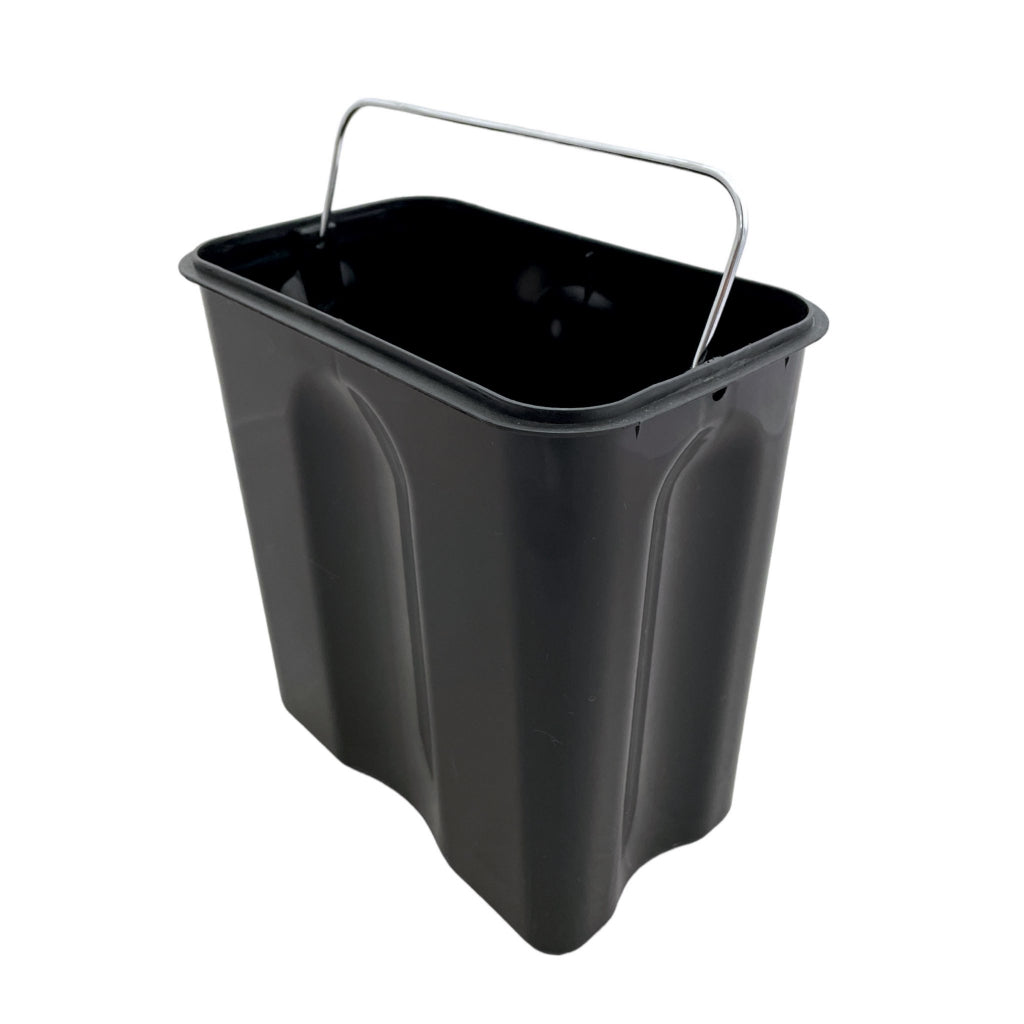 Lixeira Retangular Slim 5 Litros com Pedal Inox Branco Preto Cozinha Banheiro Apartamento Globalmix - Uzy Shop