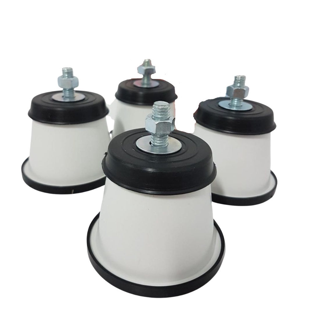 Kit 4 Pés Fogão Geladeira Freezer Com Rodinhas Universal - Uzy Shop