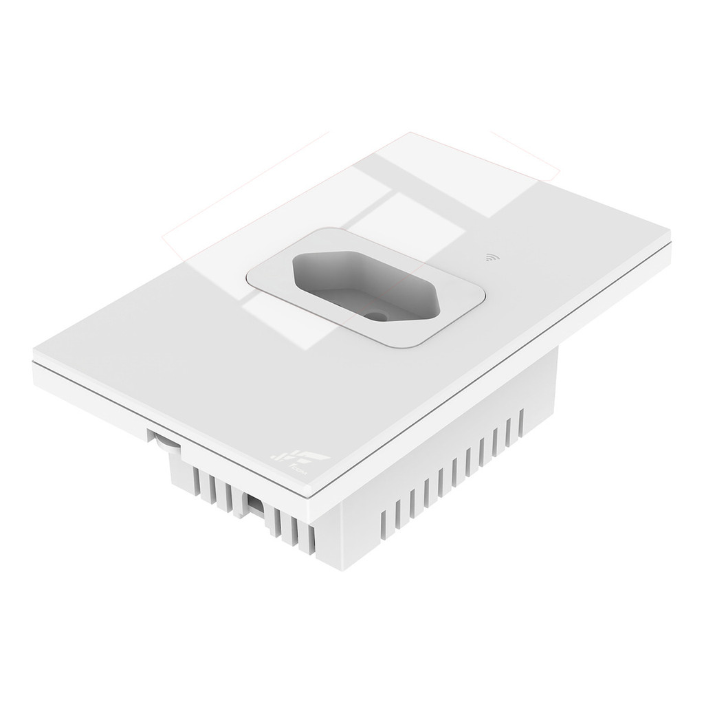 Tomada WiFi Inteligente de Embutir 20A Preto/Branco – Controle e Economia na Palma da Sua Mão! - Uzy Shop