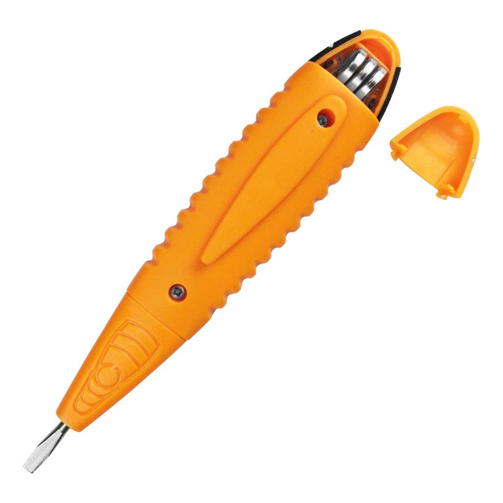 Chave Digital Detector Tensão 12-250V AC/DC Caneta detector de voltagem e corrente elétrica digital