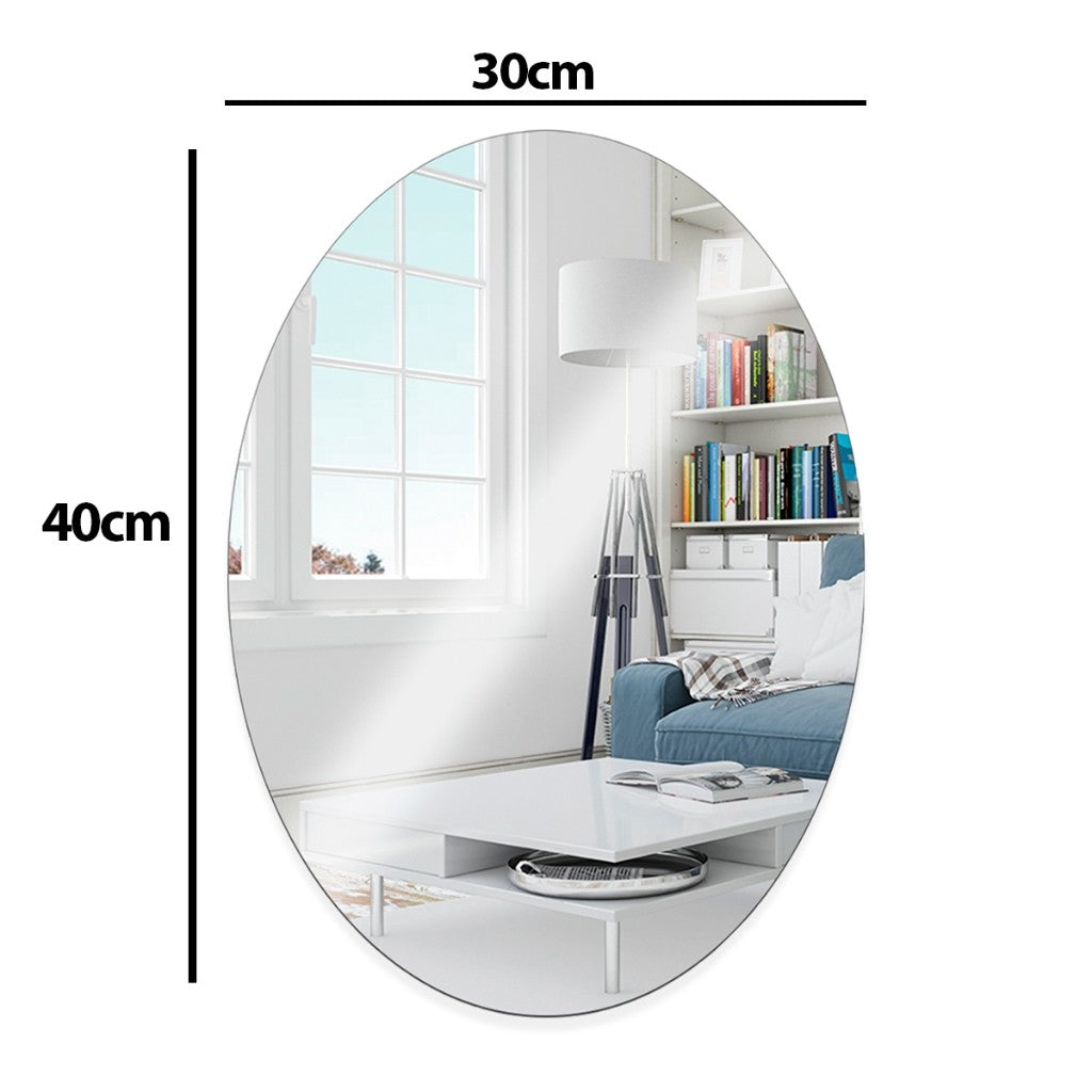 Espelhos Adesivos Acrílico Oval e Retangular Diversos Tamanhos – Decoração Moderna e Versátil! - Uzy Shop