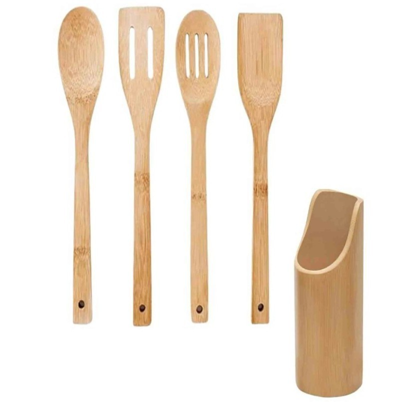 Frigideira Antiaderente com 3 Compartimentos + Kit de 5 Utensílios de Bambu - Uzy Shop