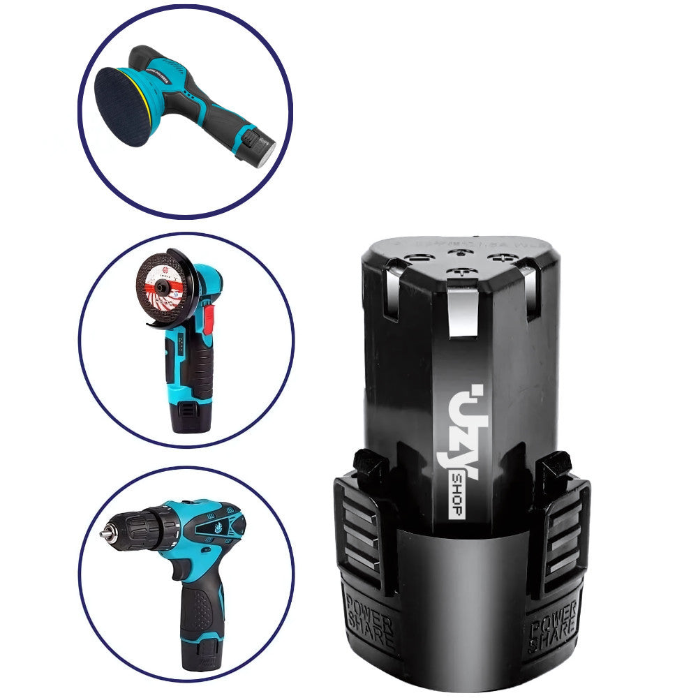 Bateria Litio 12 Compativel para Parafusadeira Esmerilhadeira Lixadeira - Uzy Shop