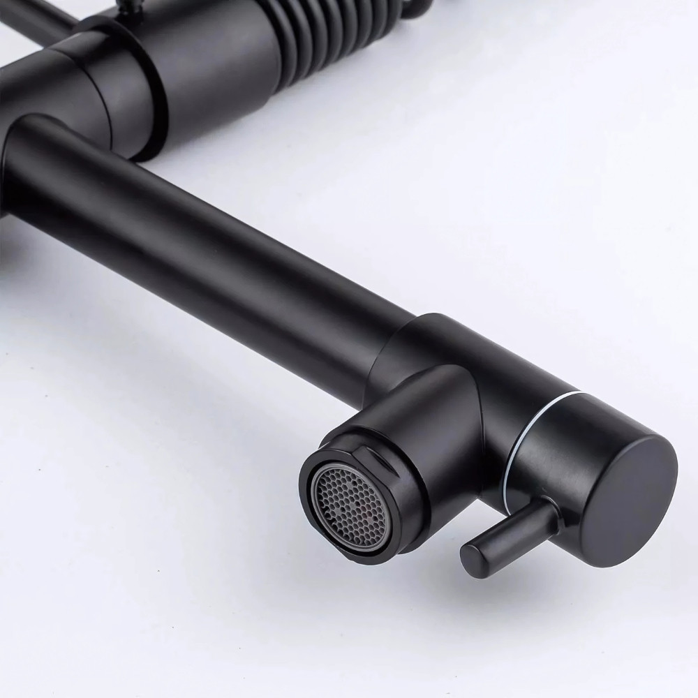 Torneira Cozinha Gourmet Misturador Ducha Duo Spray Preto – Estilo e Funcionalidade Premium! - Uzy Shop