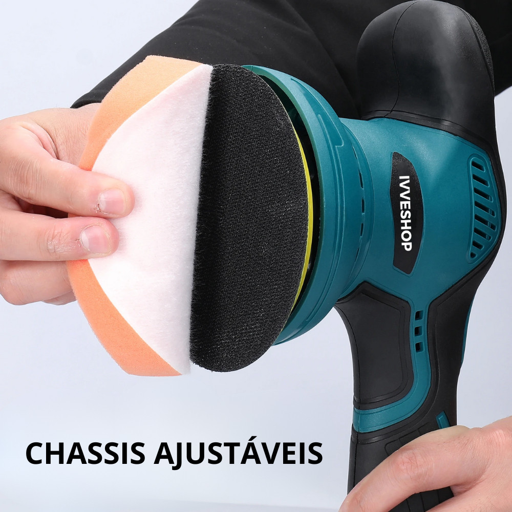 Lixadeira Polidora Portátil Sem Fio Polimax Pro 12V – Polimento Profissional em Suas Mãos - Uzy Shop