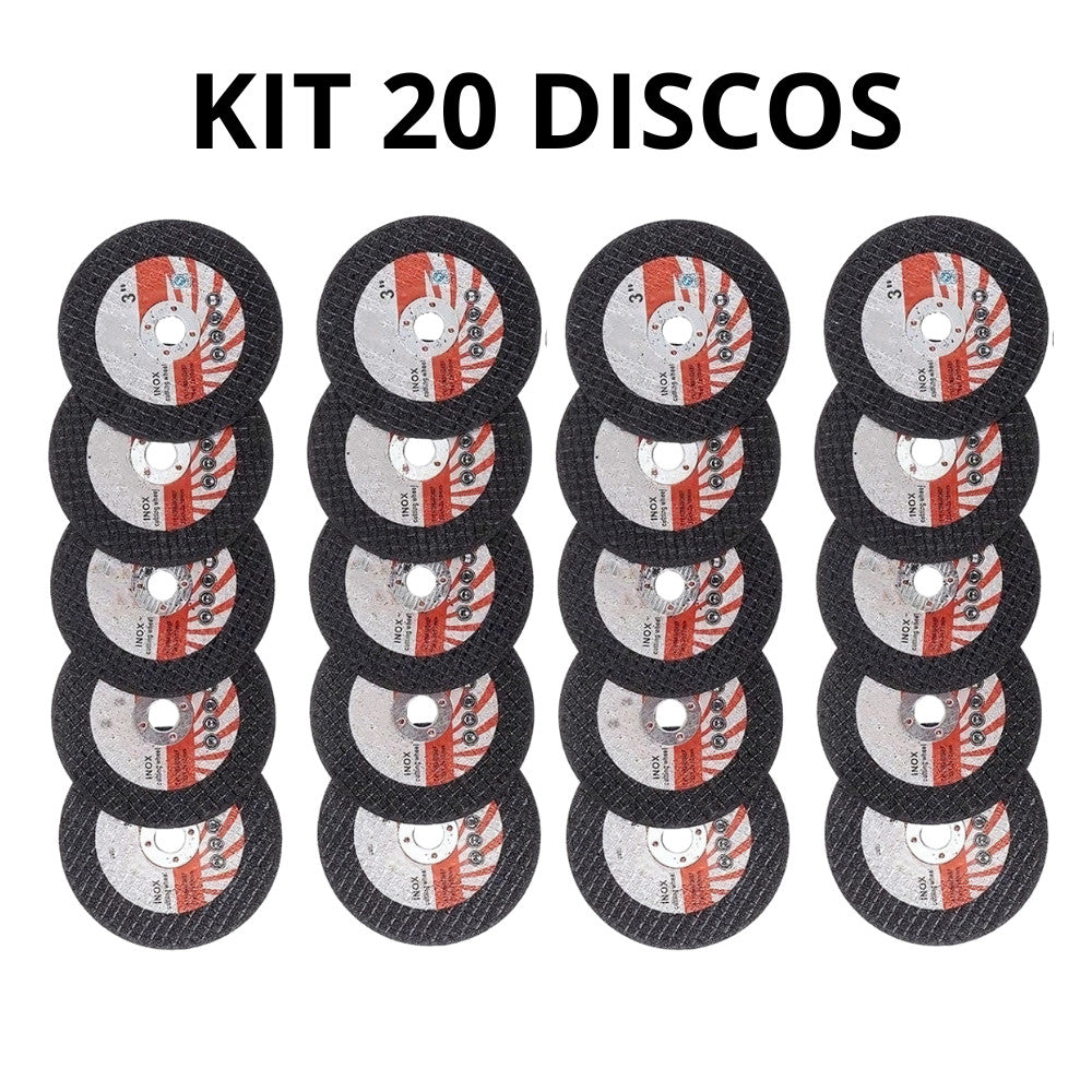 Kit com 20 Discos de Corte PowerGrip 76mm – Desempenho Imbatível para Seus Projetos! - Uzy Shop