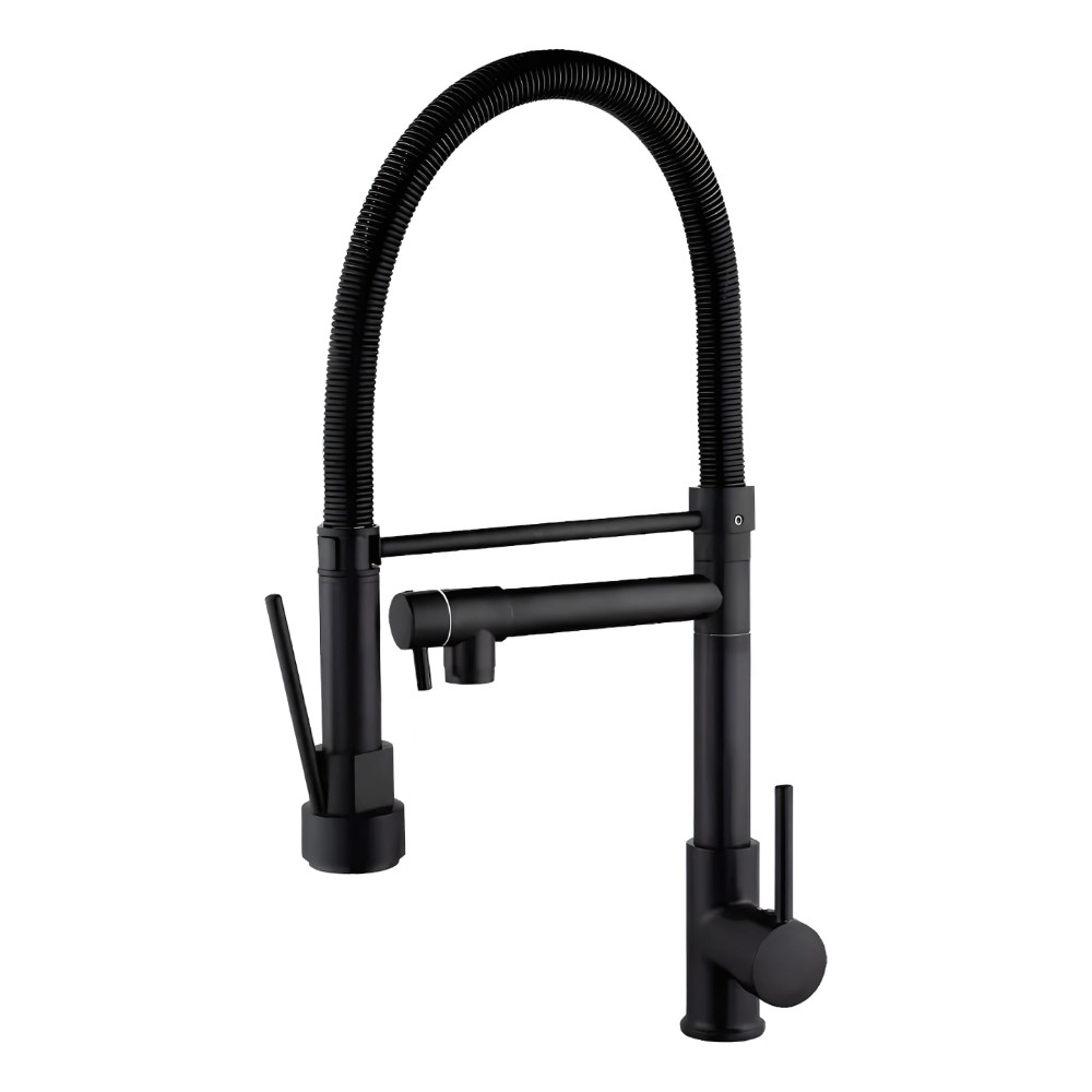 Torneira Cozinha Gourmet Misturador Ducha Duo Spray Preto – Estilo e Funcionalidade Premium! - Uzy Shop