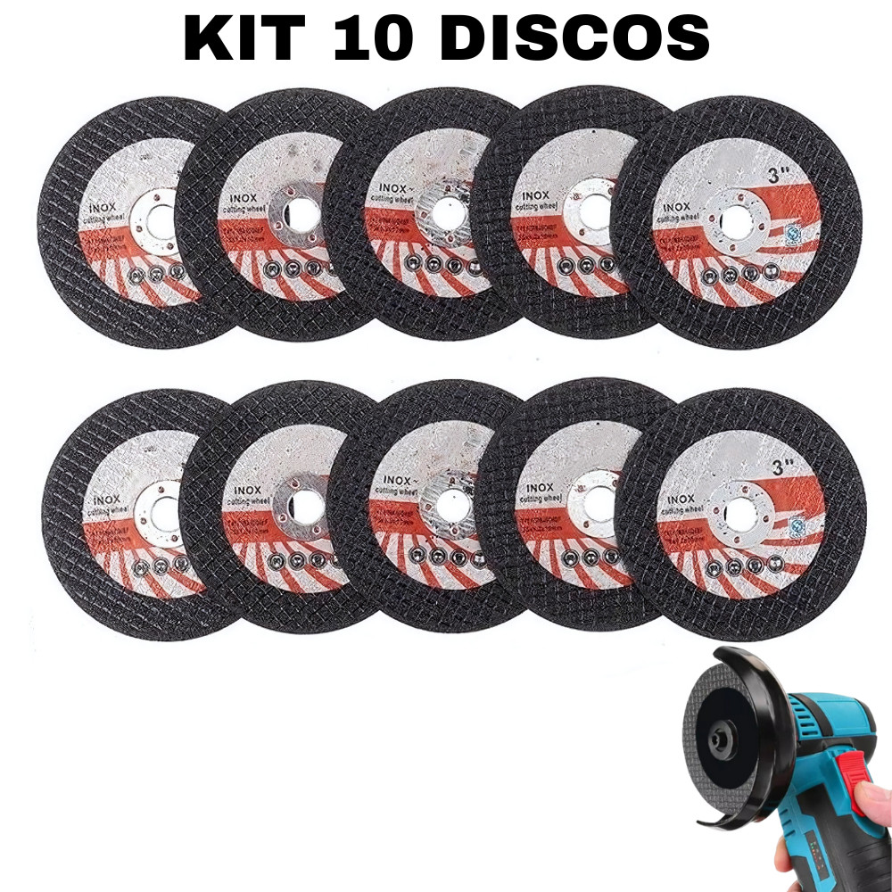 Kit com 10 Discos de Corte PowerGrip 76mm – Máxima Eficiência para Seus Projetos! - Uzy Shop