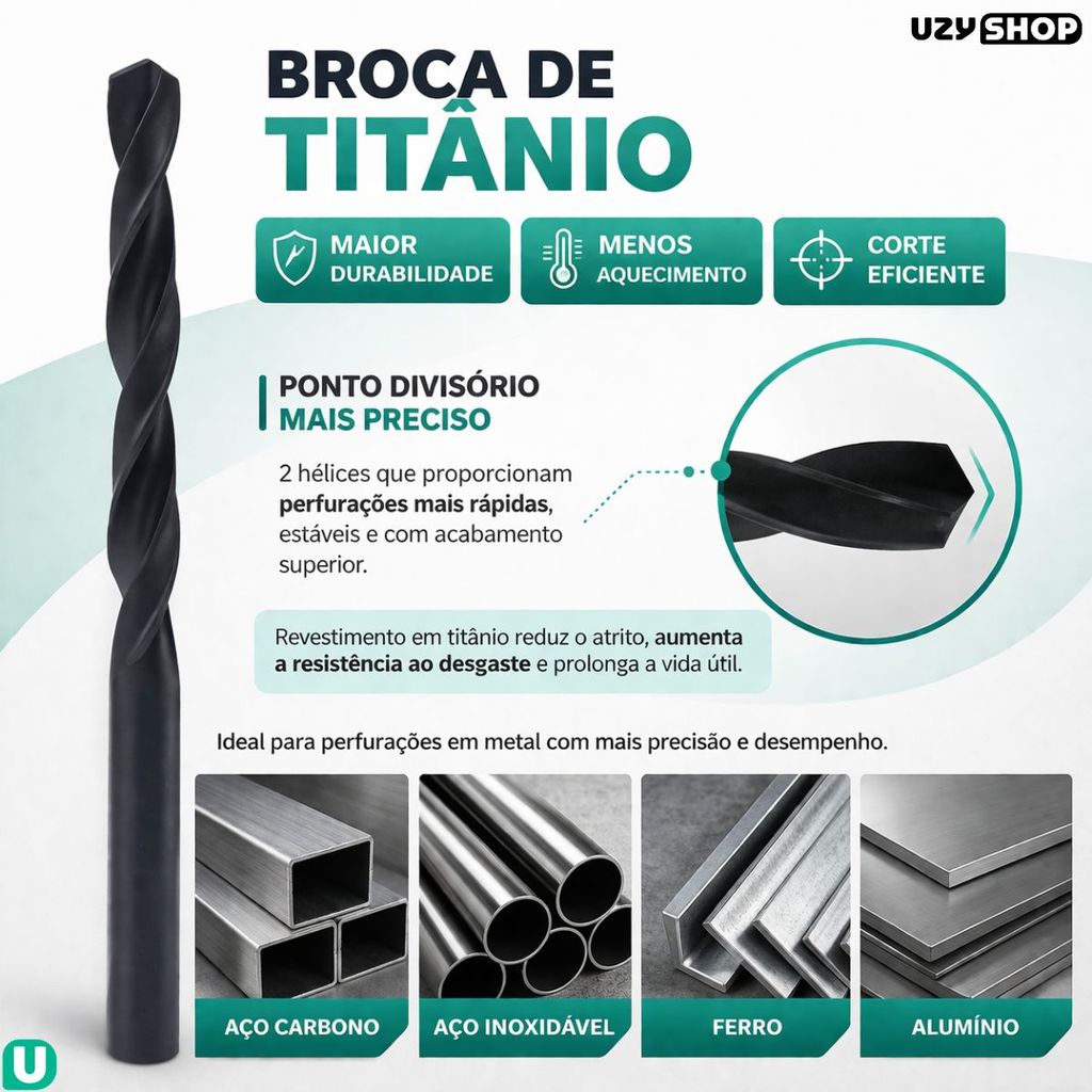 Jogo 300 Peças Brocas Bits Titanium Buchas Perfuração Profissional Durabilidade para Perfuração