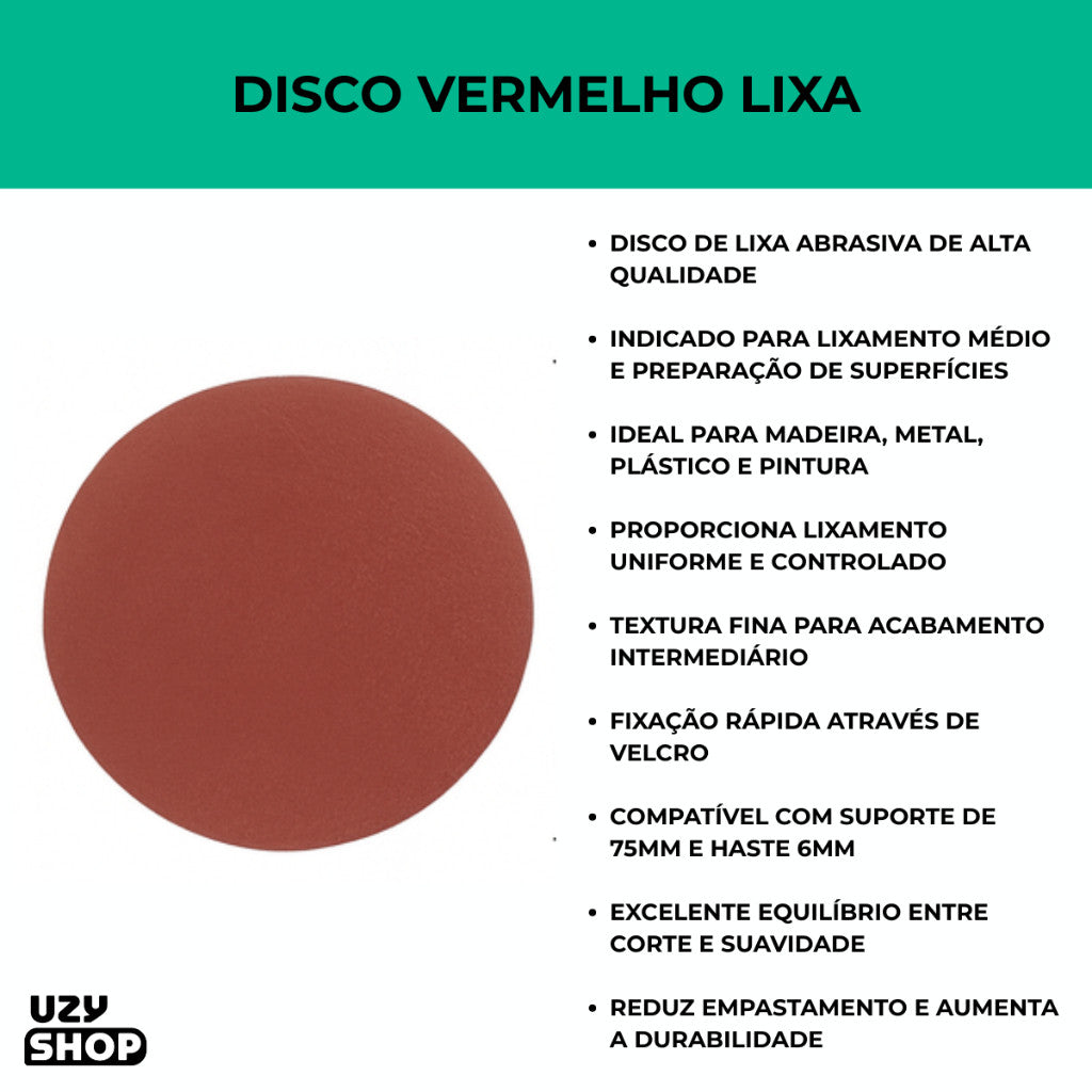Kit 5 Discos Lixa Flap 75mm Lã Diamantado Abrasivo Aço Parafusadeira Furadeira Esmerilhadeira