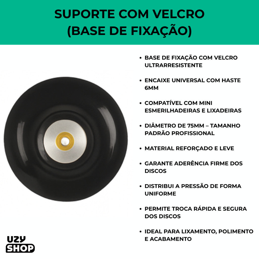 Kit 5 Discos Lixa Flap 75mm Lã Diamantado Abrasivo Aço Parafusadeira Furadeira Esmerilhadeira