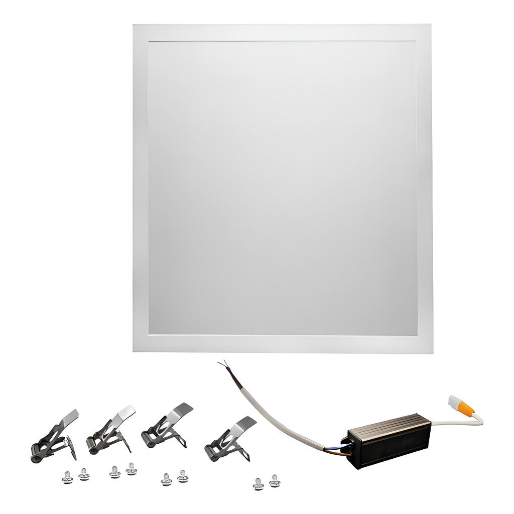 Painel De Led 48w Branco Frio Embutir Quadrado 62x62 Moldura Alumínio Iluminação Profissional