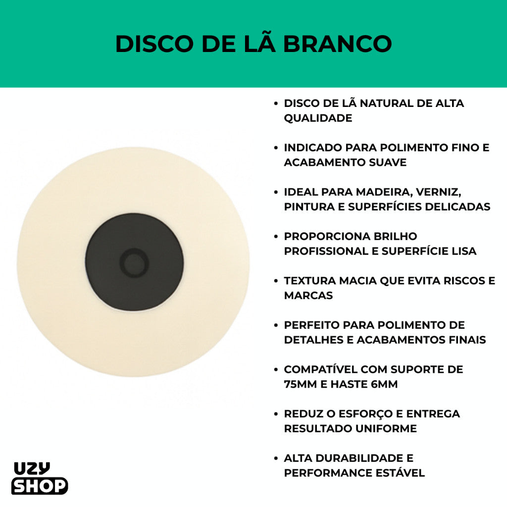 Kit 5 Discos Lixa Flap 75mm Lã Diamantado Abrasivo Aço Parafusadeira Furadeira Esmerilhadeira