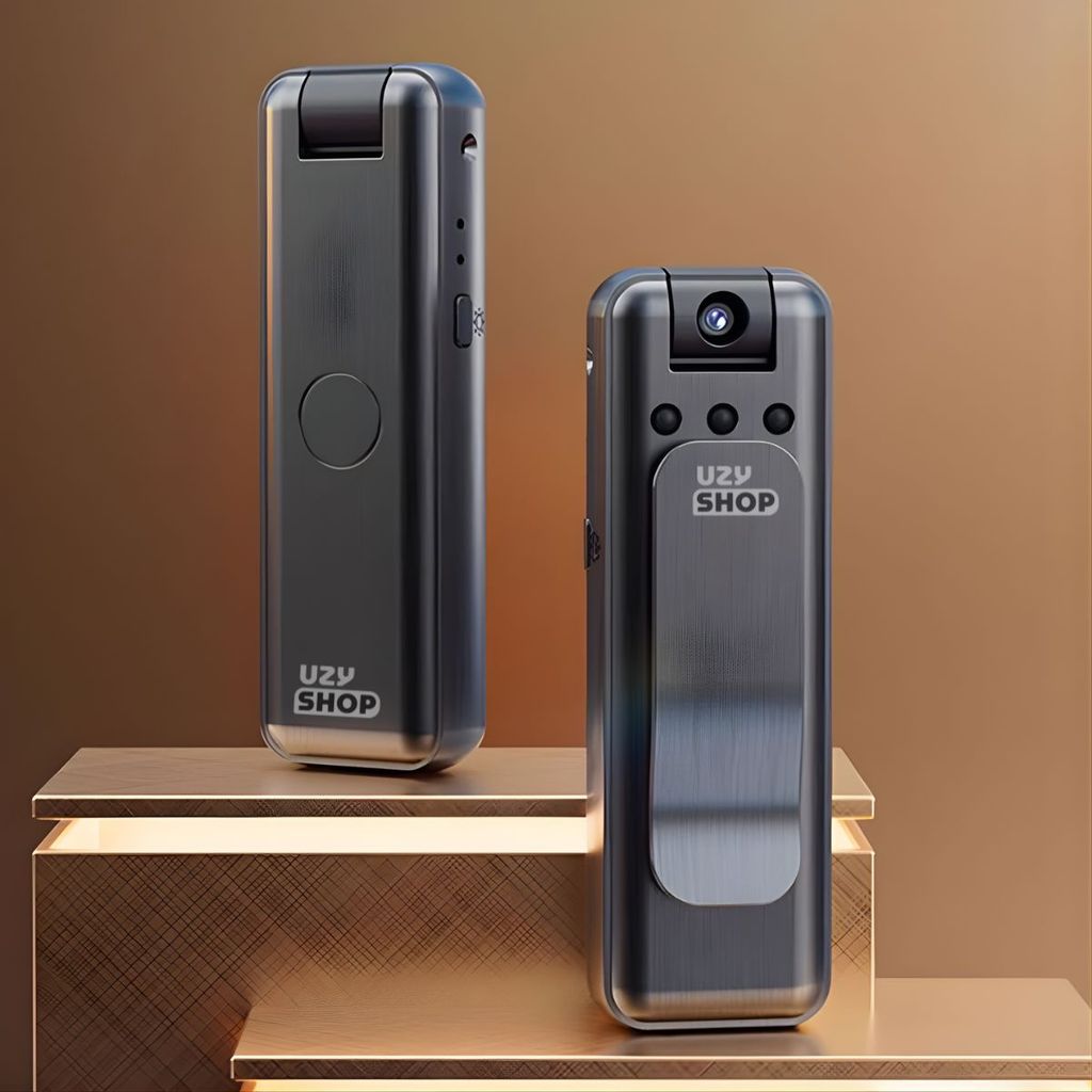 Câmera Espiã Portátil HD 1080P Visão Noturna 24/7 WIFI Tempo Real 180° Rotativa Esportes Ação