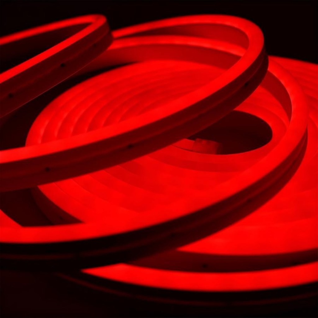 Fita de Led Mangueira Neon 5 Metros 22W Alto Brilho Flexivel 12V Siliconada IP65 Sem Fonte