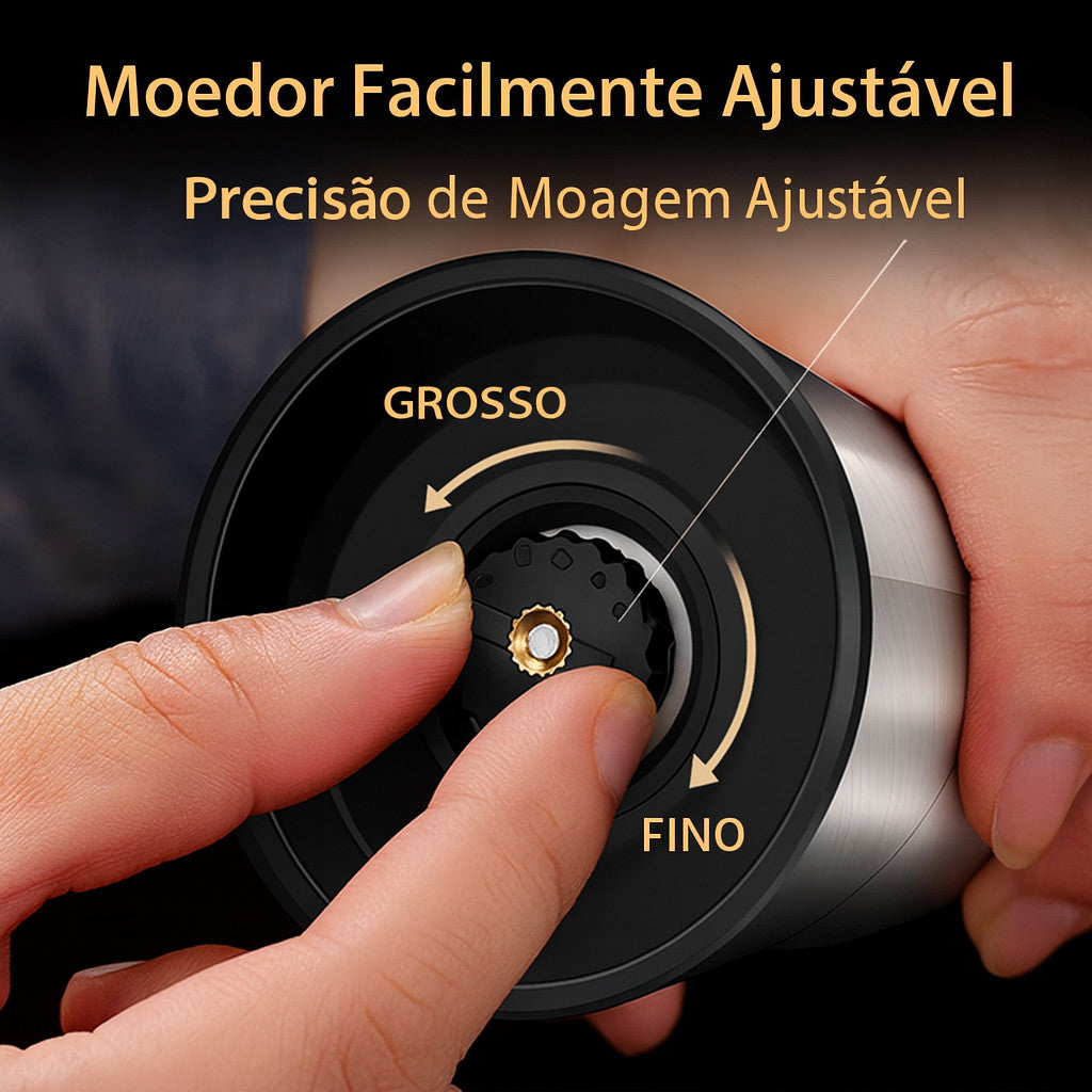 Moedor de Sal e Pimenta 2 em 1 – Aço Inox 304 com Mós Cerâmicas Ajustáveis