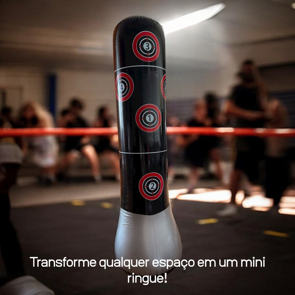 Saco de Pancadas Inflável 1,50m – PVC Reforçado com Alvos Numerados