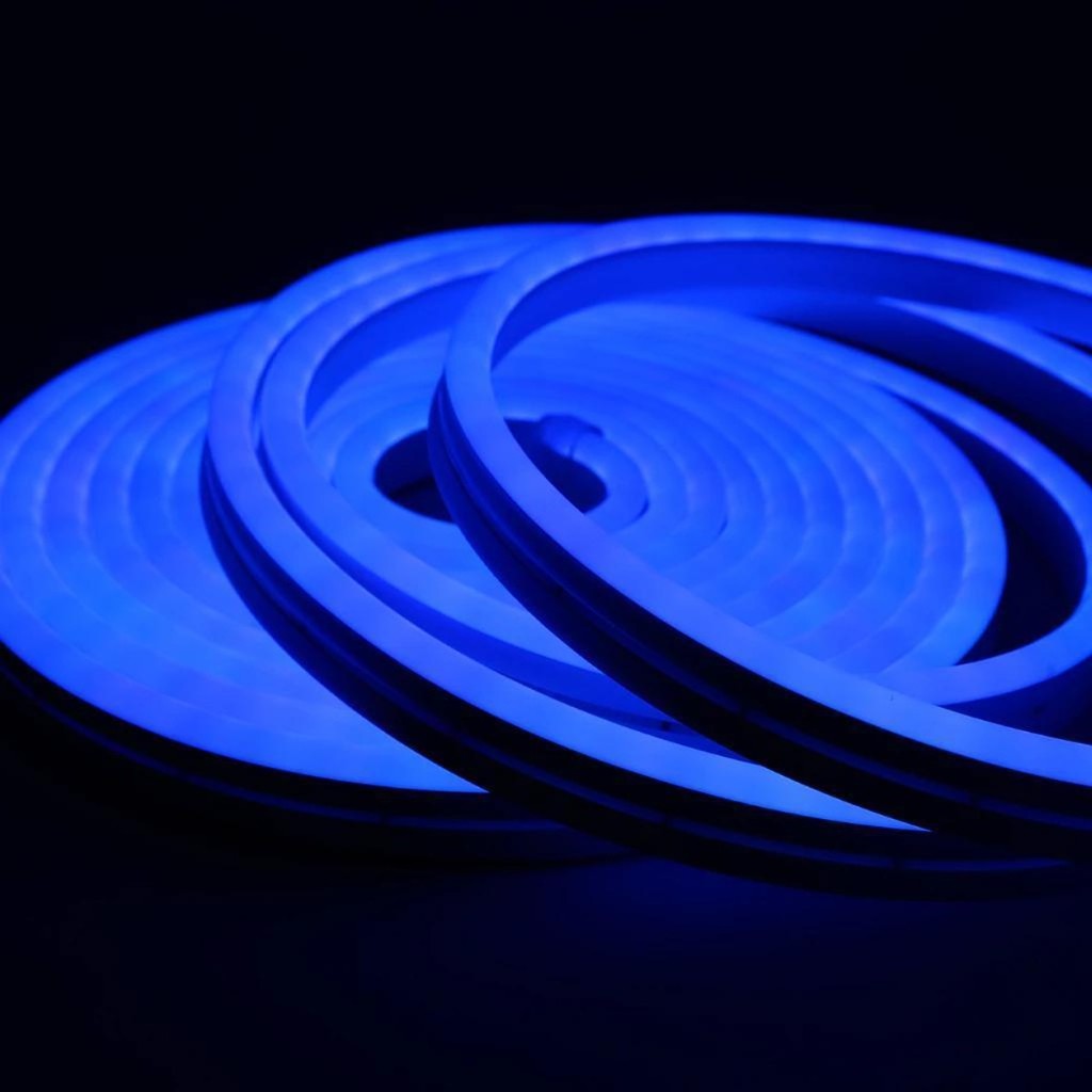 Fita de Led Mangueira Neon 5 Metros 22W Alto Brilho Flexivel 12V Siliconada IP65 Sem Fonte