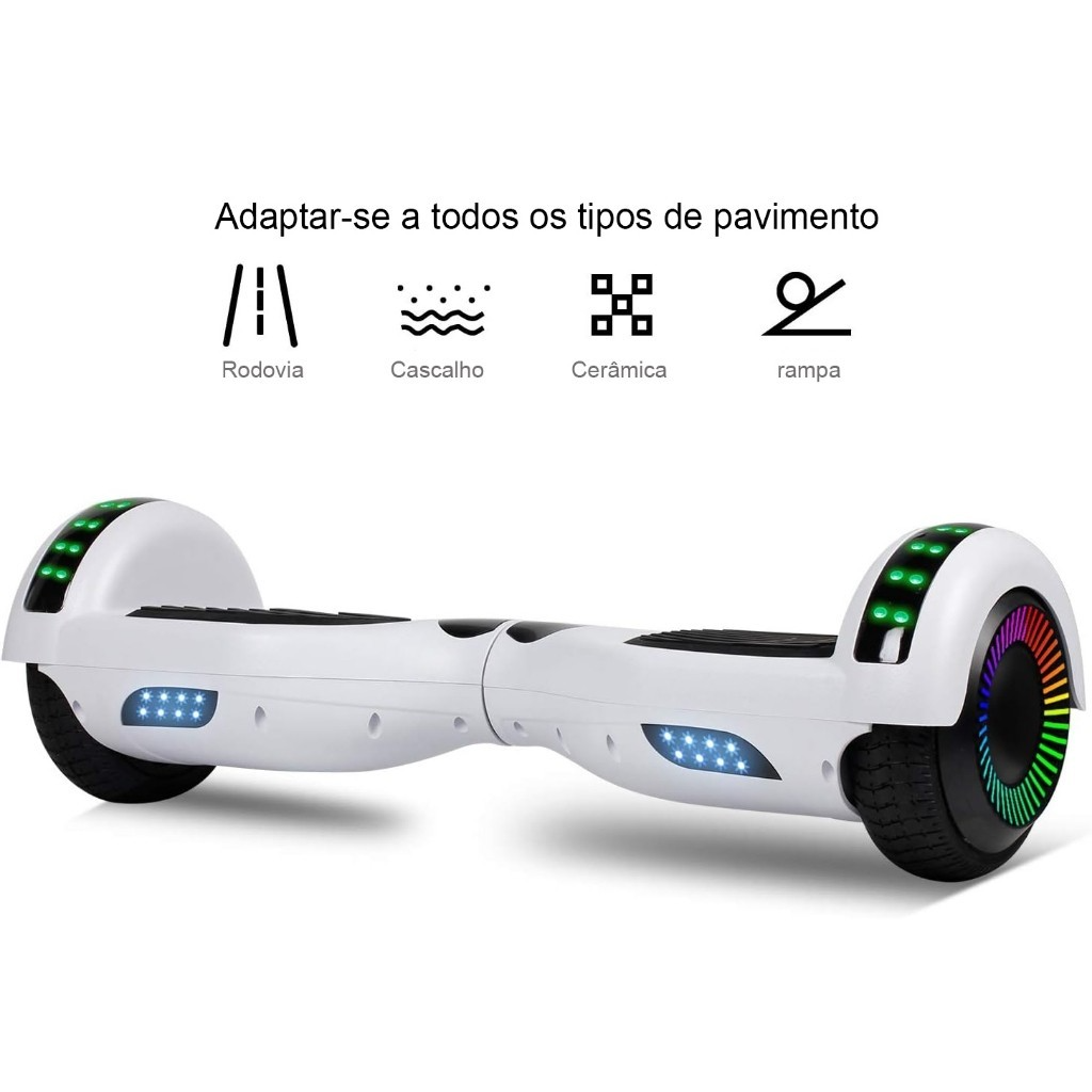 Hoverboard Infantil 6.5 com Led e Bluetooth para Aventuras Estilosas - Uzy Shop