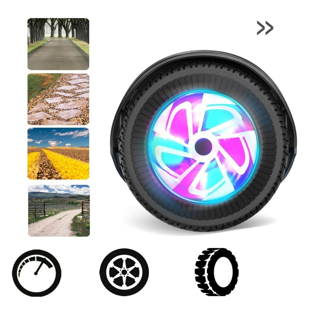 Hoverboard Infantil 6.5 com Led e Bluetooth para Aventuras Estilosas - Uzy Shop