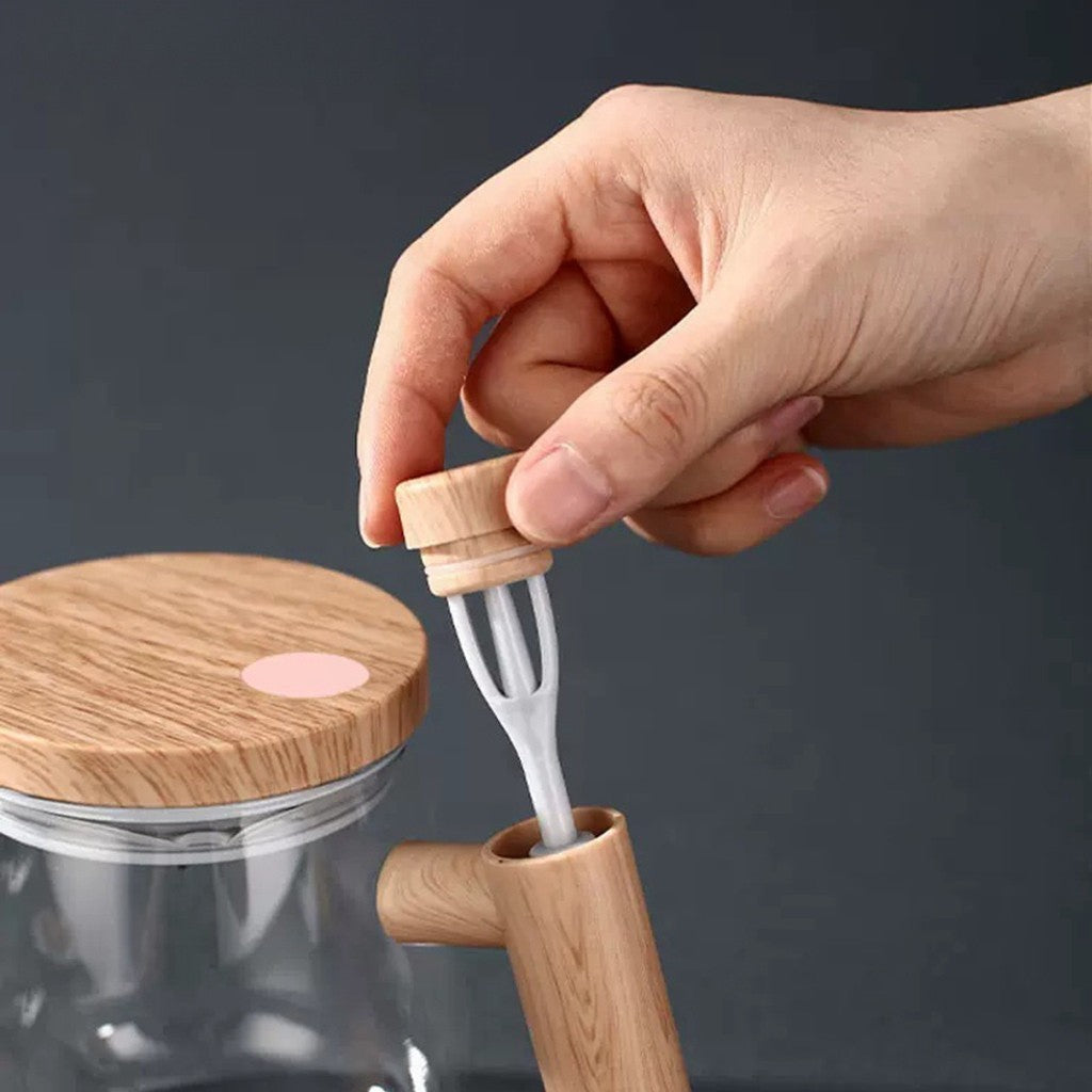 Chaleira Misturadora De Café Automática Agitadora Elétrica Giratória Para Chá Leite e Café 400ml