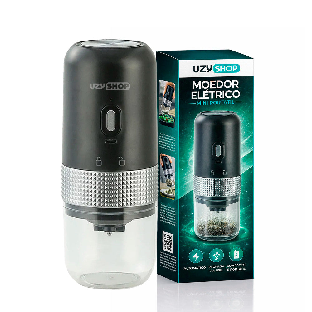 Moedor de Café Elétrico Portátil Recarregável Ajuste de Moagem 25g Capacidade