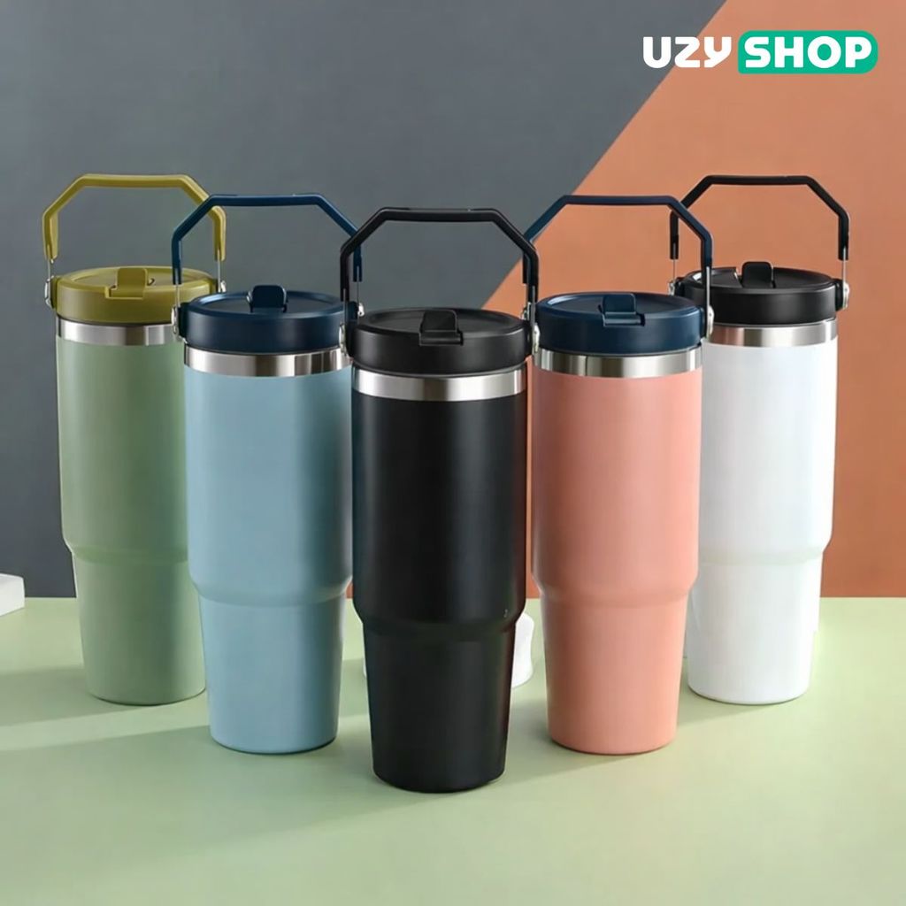 Garrafa Térmica 900ml Isolamento a Vácuo Inox 24h Quente Frio Academia